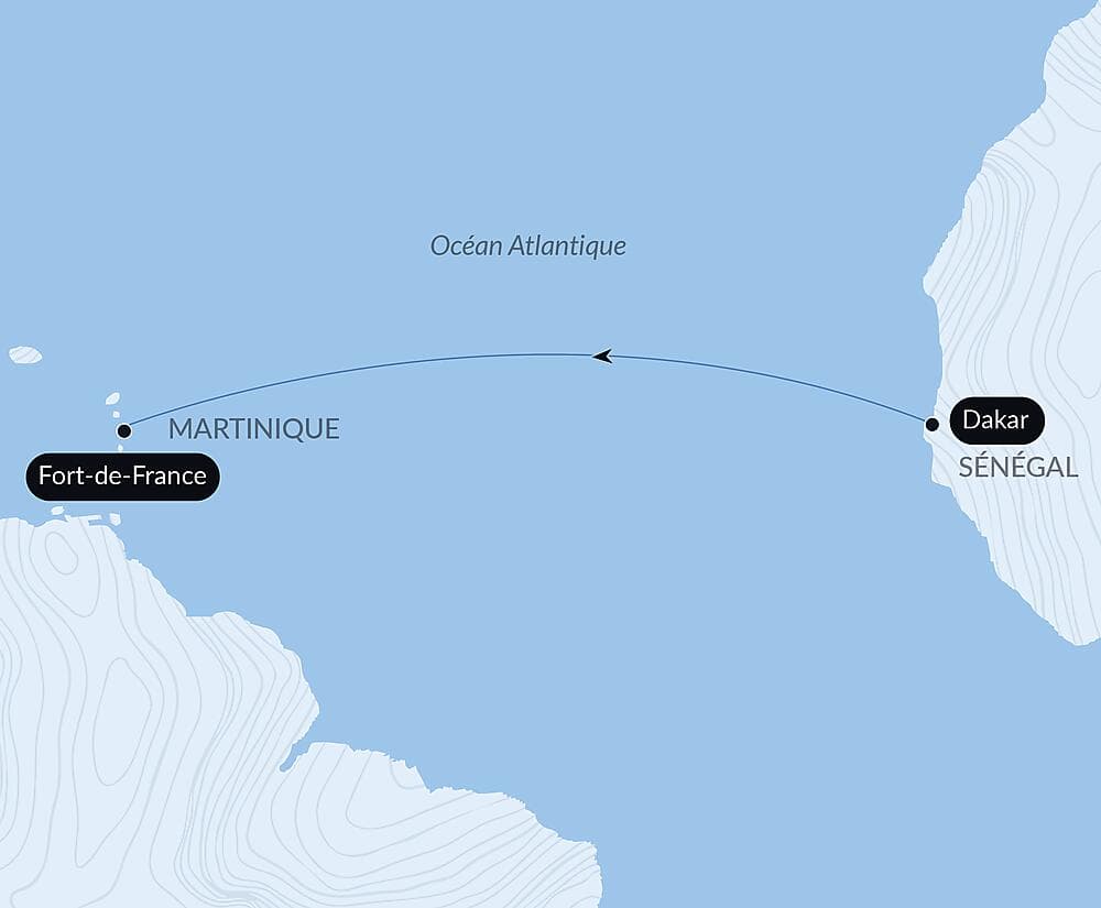 Voyage en Mer : Dakar - Fort-de-France null